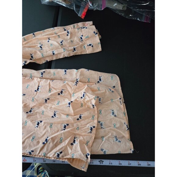 Red Camel Womens Multicolor Dog Print Button Shirt Size Small Light Animal Lover - Picture 8 of 9